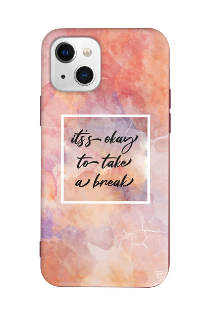 Take a Break Lansman Model İçi Kadife Silikon Telefon Kılıfı – Plus Serisine Özel