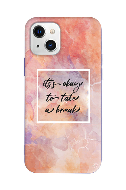 Take a Break Lansman Model İçi Kadife Silikon Telefon Kılıfı – Plus Serisine Özel