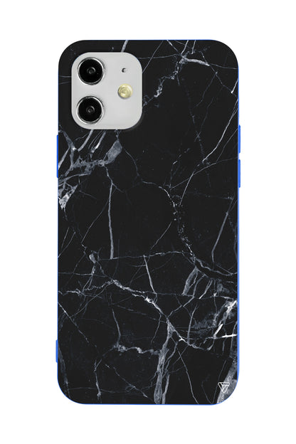 Siyah Catlak Lansman Model İçi Kadife Silikon Telefon Kılıfı