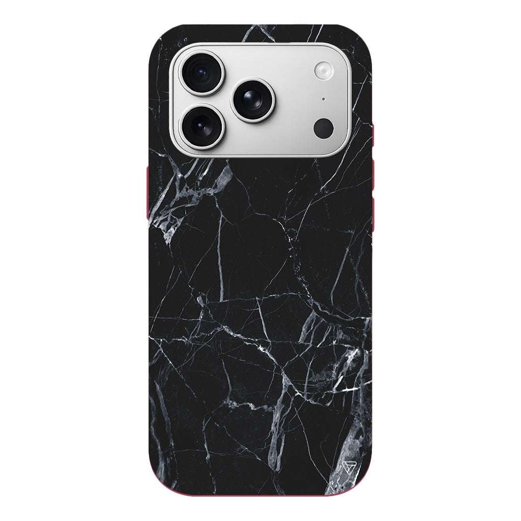 Siyah Catlak Lansman Model İçi Kadife Silikon Telefon Kılıfı