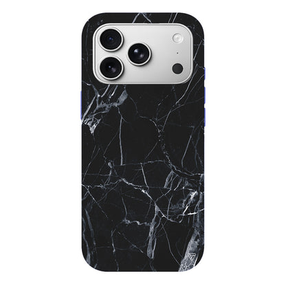 Siyah Catlak Lansman Model İçi Kadife Silikon Telefon Kılıfı