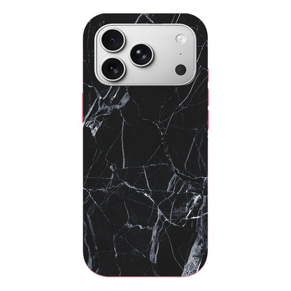 Siyah Catlak Lansman Model İçi Kadife Silikon Telefon Kılıfı