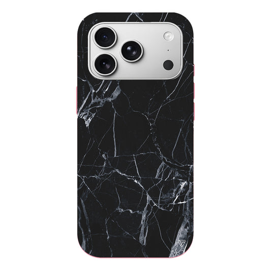 Siyah Catlak Lansman Model İçi Kadife Silikon Telefon Kılıfı