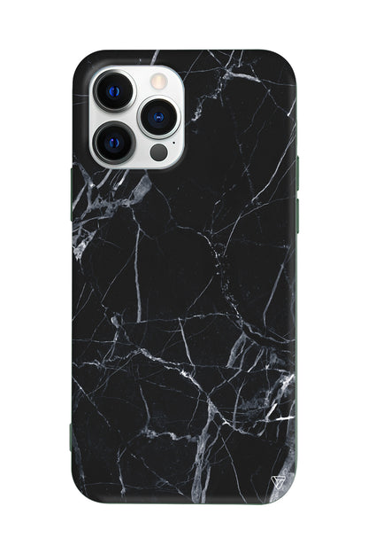 Siyah Catlak Lansman Model İçi Kadife Silikon Telefon Kılıfı