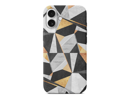 Ucgen Sekiller Lansman Model İçi Kadife Silikon Telefon Kılıfı – Plus Serisine Özel