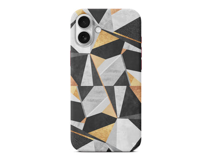 Ucgen Sekiller Lansman Model İçi Kadife Silikon Telefon Kılıfı – Plus Serisine Özel