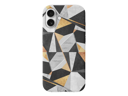 Ucgen Sekiller Lansman Model İçi Kadife Silikon Telefon Kılıfı – Plus Serisine Özel