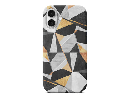 Ucgen Sekiller Lansman Model İçi Kadife Silikon Telefon Kılıfı – Plus Serisine Özel