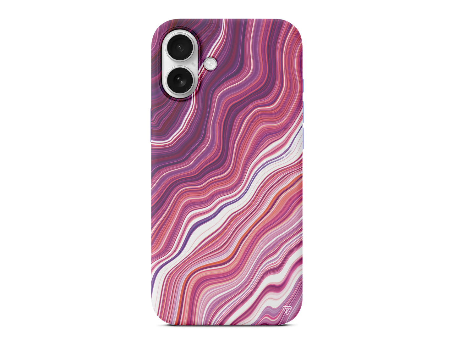Pink Marble Lansman Model İçi Kadife Silikon Telefon Kılıfı