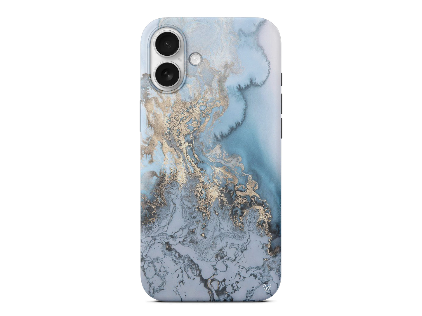 Gold and Cyan Lansman Model İçi Kadife Silikon Telefon Kılıfı – Plus Serisine Özel