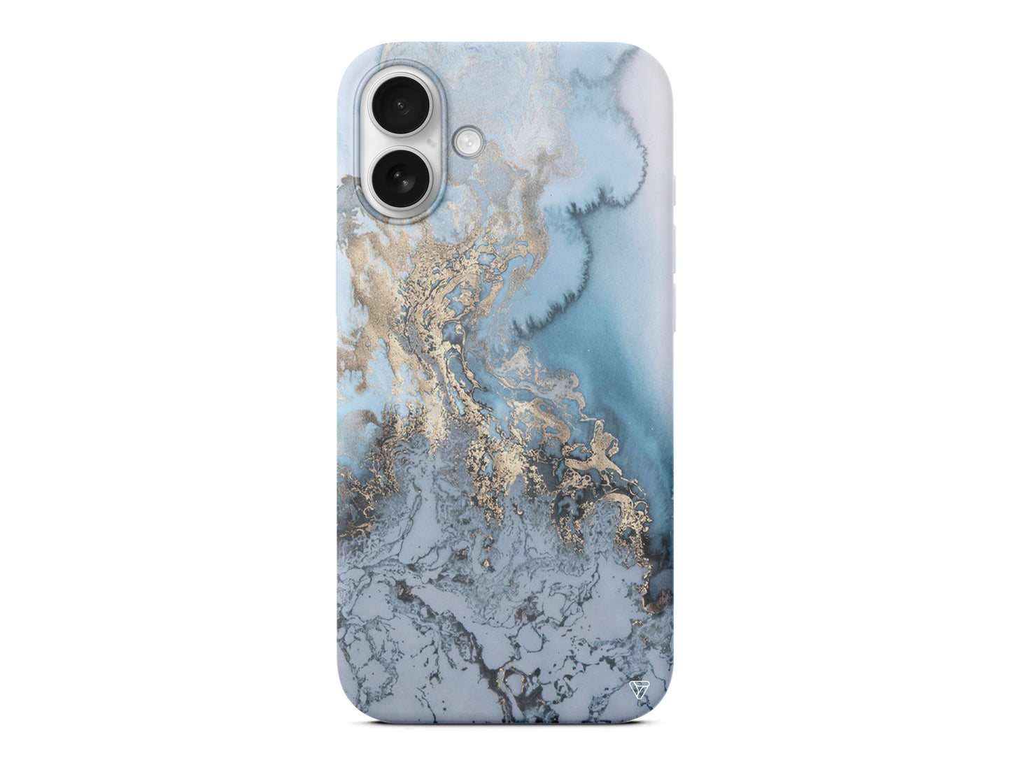 Gold and Cyan Lansman Model İçi Kadife Silikon Telefon Kılıfı