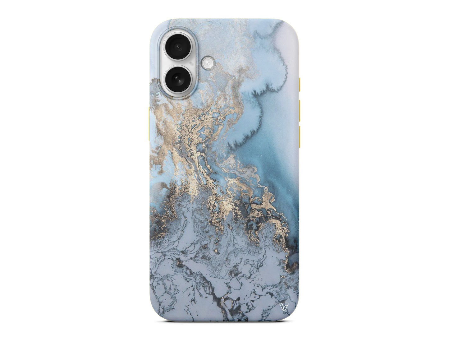 Gold and Cyan Lansman Model İçi Kadife Silikon Telefon Kılıfı – Plus Serisine Özel