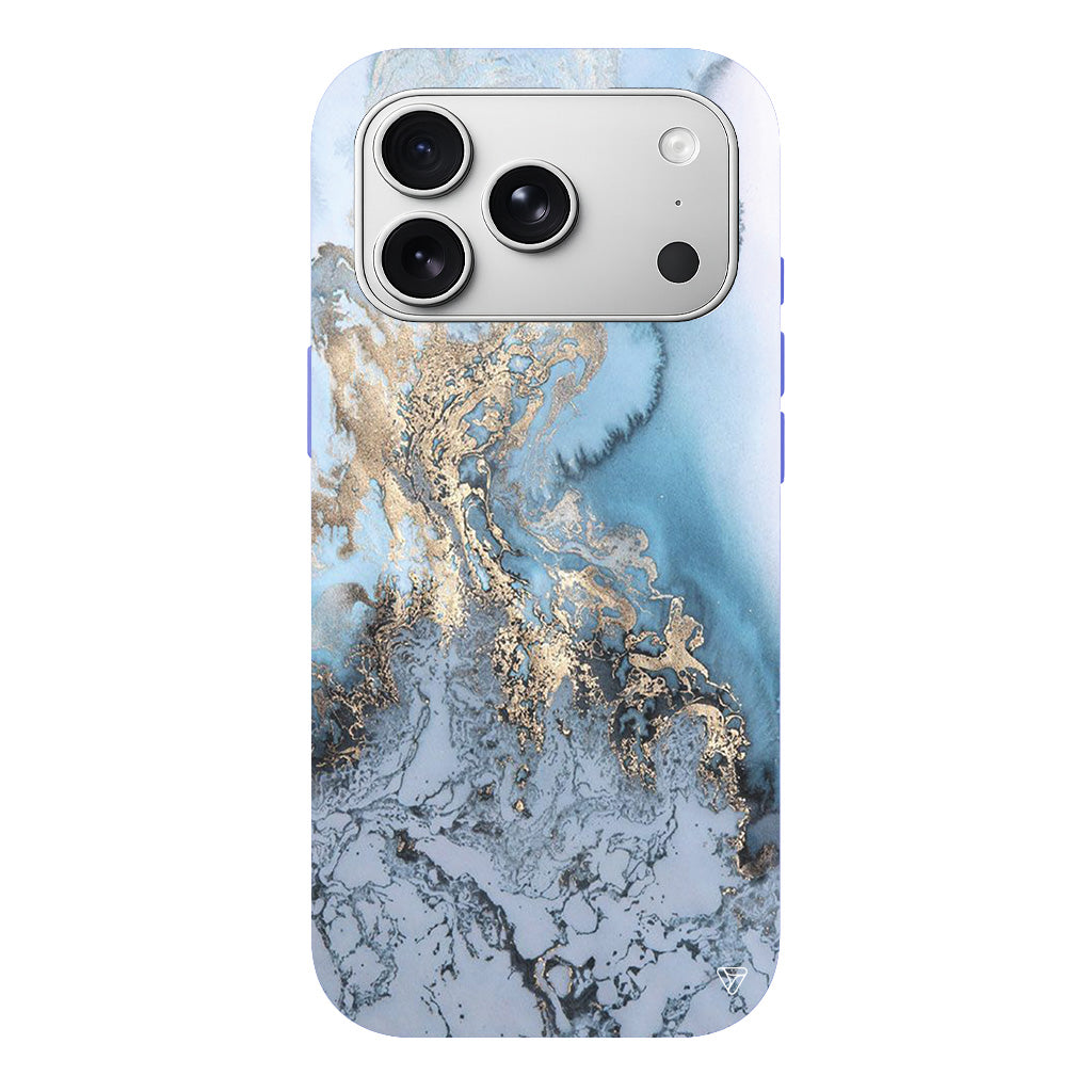 Gold and Cyan Lansman Model İçi Kadife Silikon Telefon Kılıfı