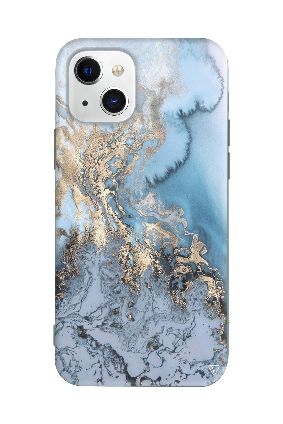 Gold and Cyan Lansman Model İçi Kadife Silikon Telefon Kılıfı – Plus Serisine Özel