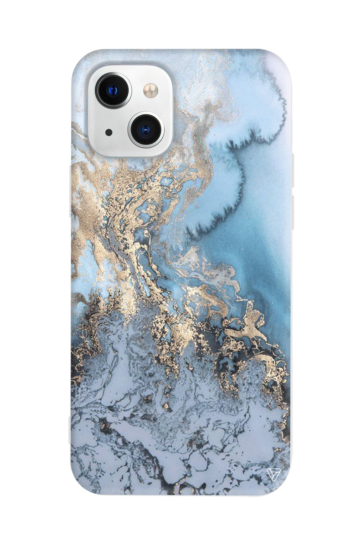 Gold and Cyan Lansman Model İçi Kadife Silikon Telefon Kılıfı – Plus Serisine Özel