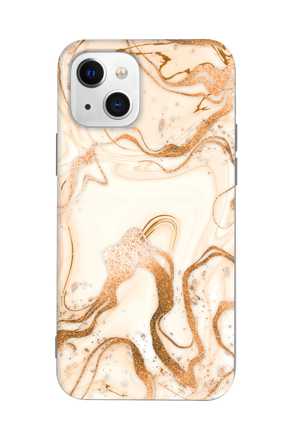 Gold Marble Lansman Model İçi Kadife Silikon Telefon Kılıfı – Plus Serisine Özel