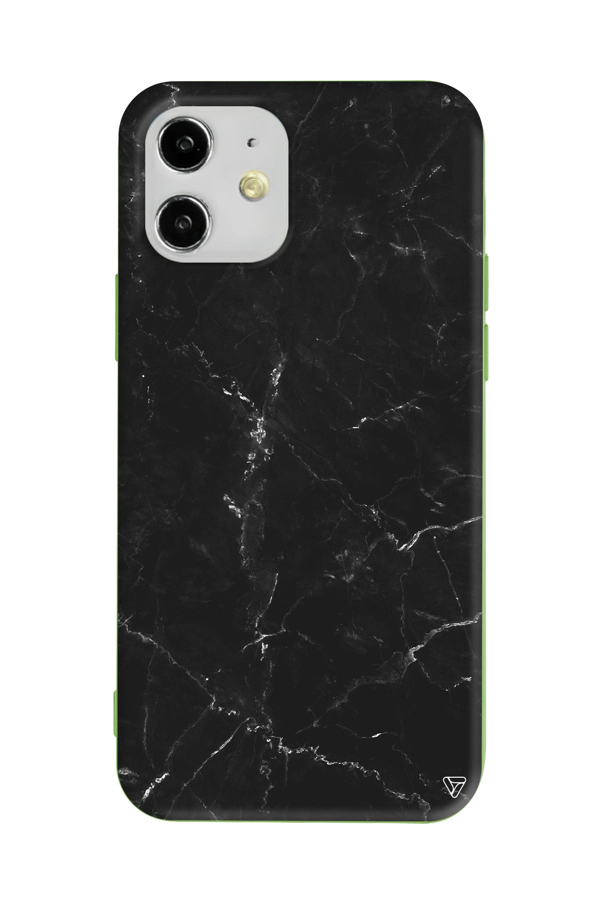 Black Marble Lansman Model İçi Kadife Silikon Telefon Kılıfı