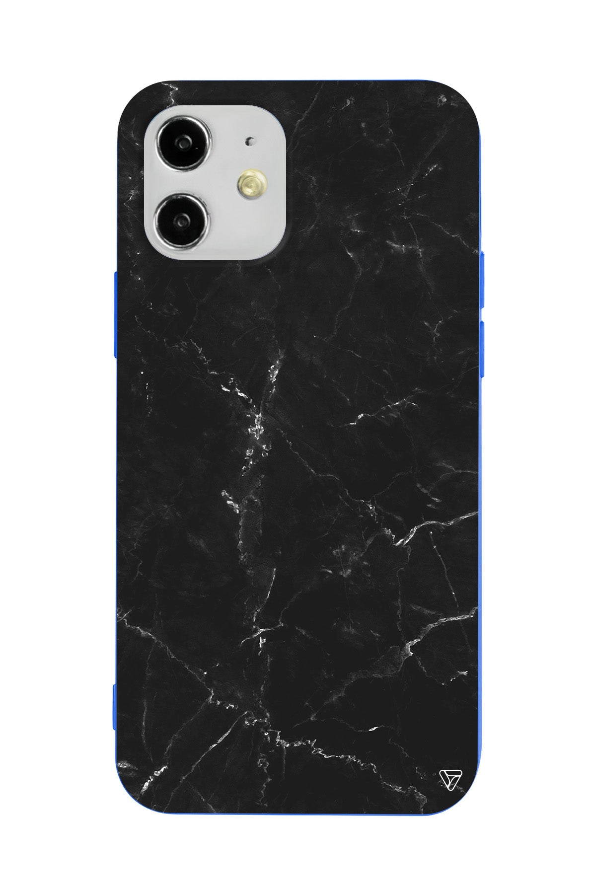 Black Marble Lansman Model İçi Kadife Silikon Telefon Kılıfı