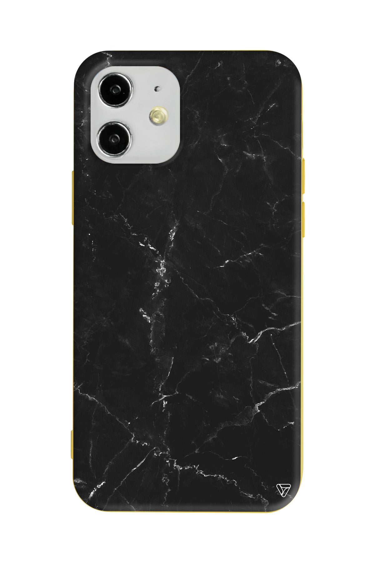 Black Marble Lansman Model İçi Kadife Silikon Telefon Kılıfı