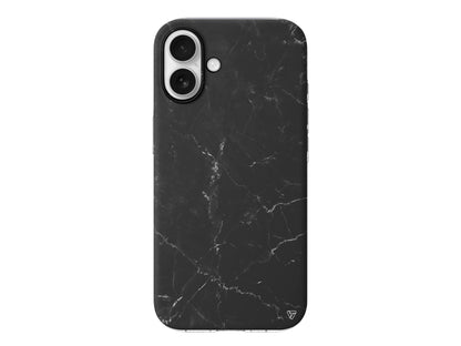 Black Marble Lansman Model İçi Kadife Silikon Telefon Kılıfı