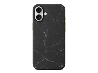 Black Marble Lansman Model İçi Kadife Silikon Telefon Kılıfı – Plus Serisine Özel