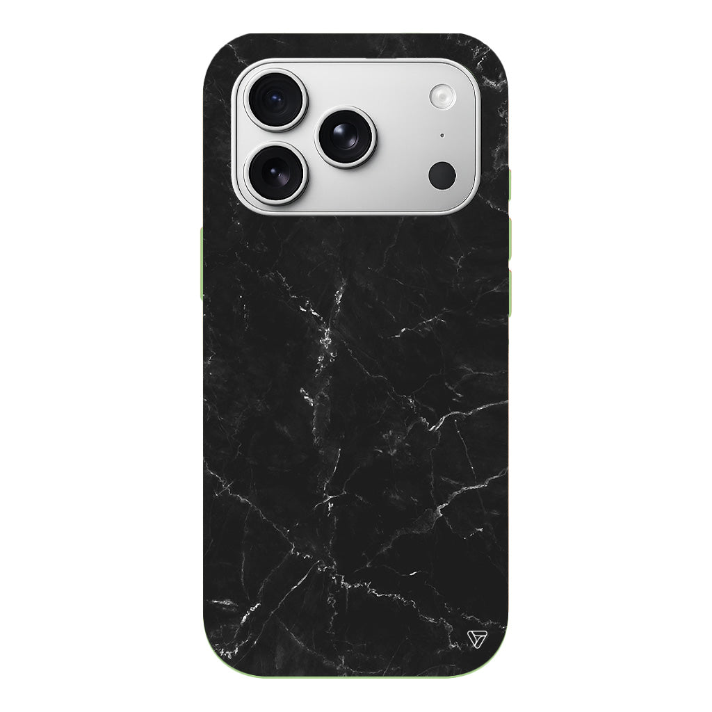 Black Marble Lansman Model İçi Kadife Silikon Telefon Kılıfı