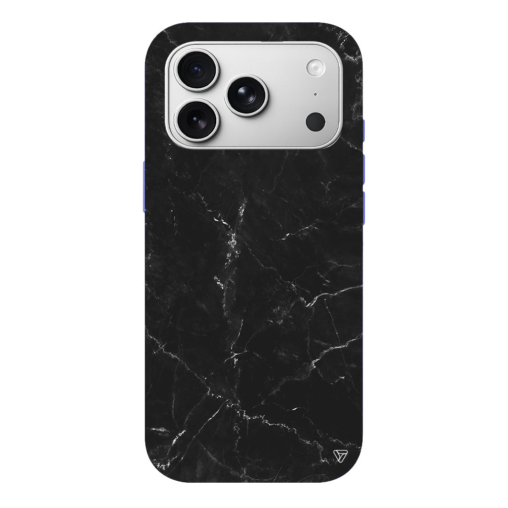Black Marble Lansman Model İçi Kadife Silikon Telefon Kılıfı