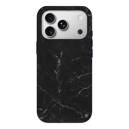 Black Marble Lansman Model İçi Kadife Silikon Telefon Kılıfı