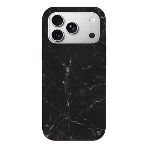 Black Marble Lansman Model İçi Kadife Silikon Telefon Kılıfı