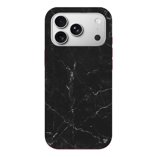 Black Marble Lansman Model İçi Kadife Silikon Telefon Kılıfı