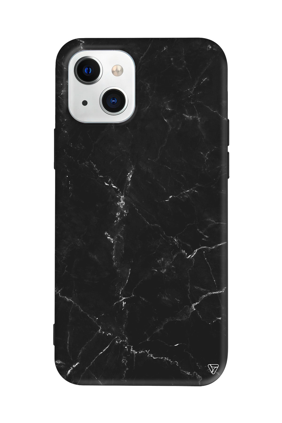 Black Marble Lansman Model İçi Kadife Silikon Telefon Kılıfı – Plus Serisine Özel