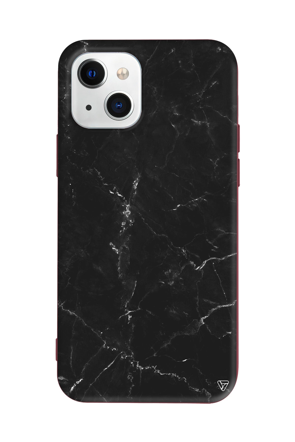 Black Marble Lansman Model İçi Kadife Silikon Telefon Kılıfı