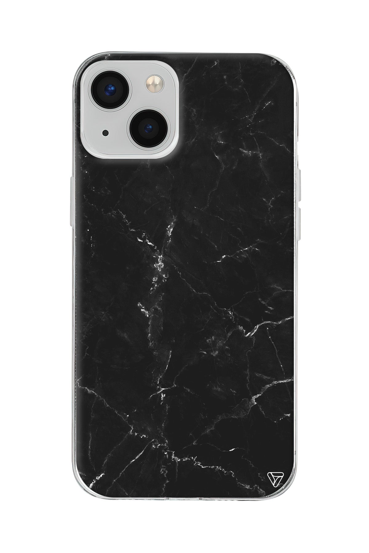 Black Marble Lansman Model İçi Kadife Silikon Telefon Kılıfı – Plus Serisine Özel