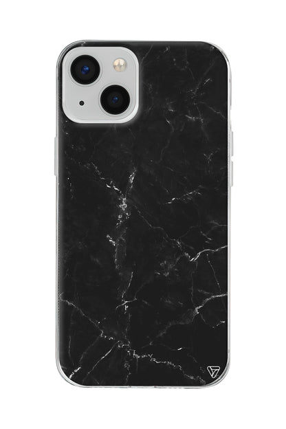 Black Marble Lansman Model İçi Kadife Silikon Telefon Kılıfı – Plus Serisine Özel