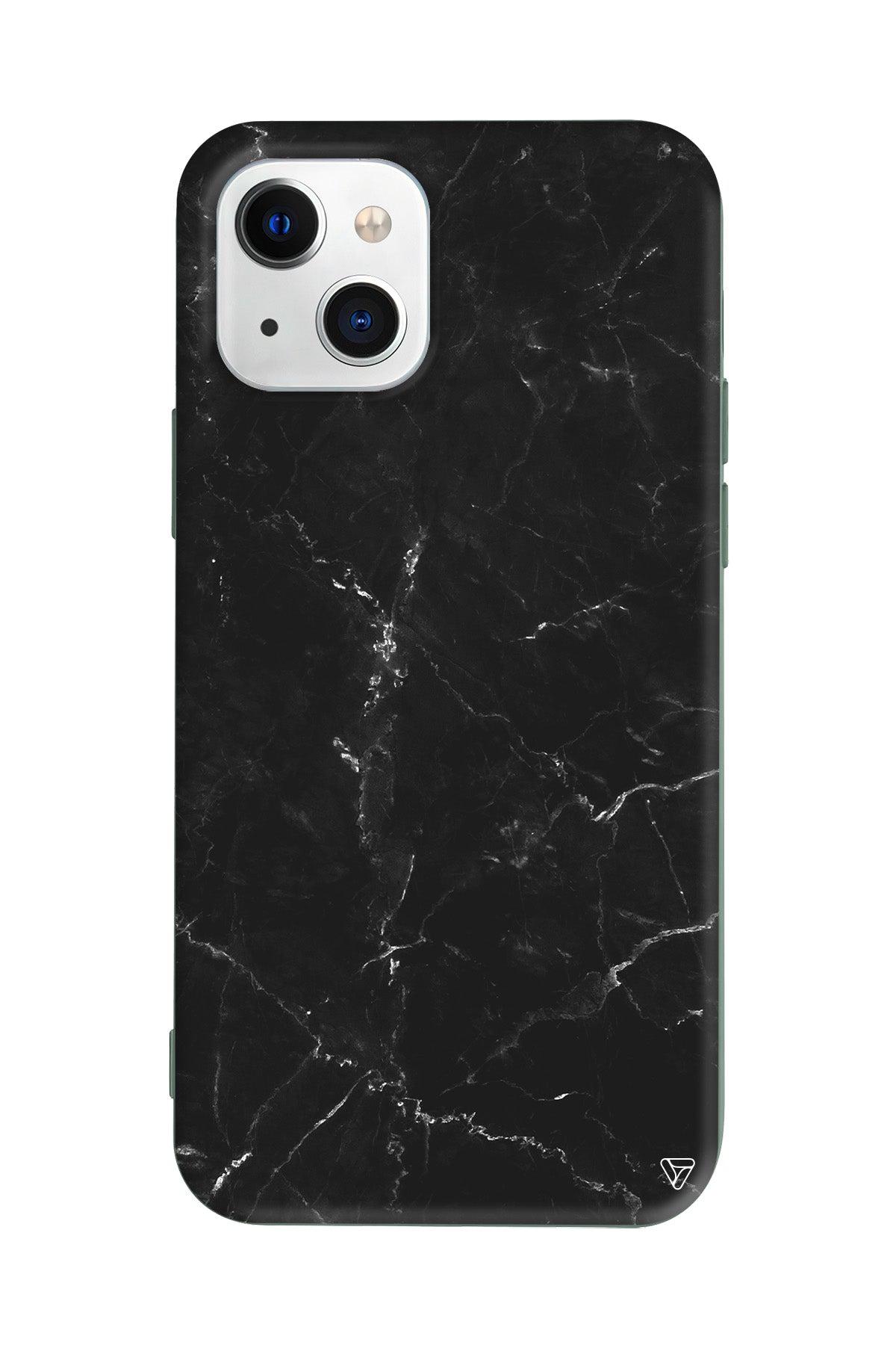 Black Marble Lansman Model İçi Kadife Silikon Telefon Kılıfı