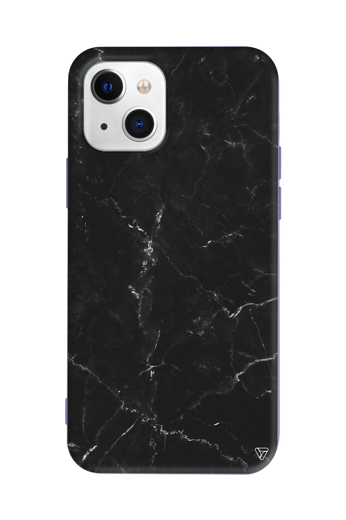 Black Marble Lansman Model İçi Kadife Silikon Telefon Kılıfı