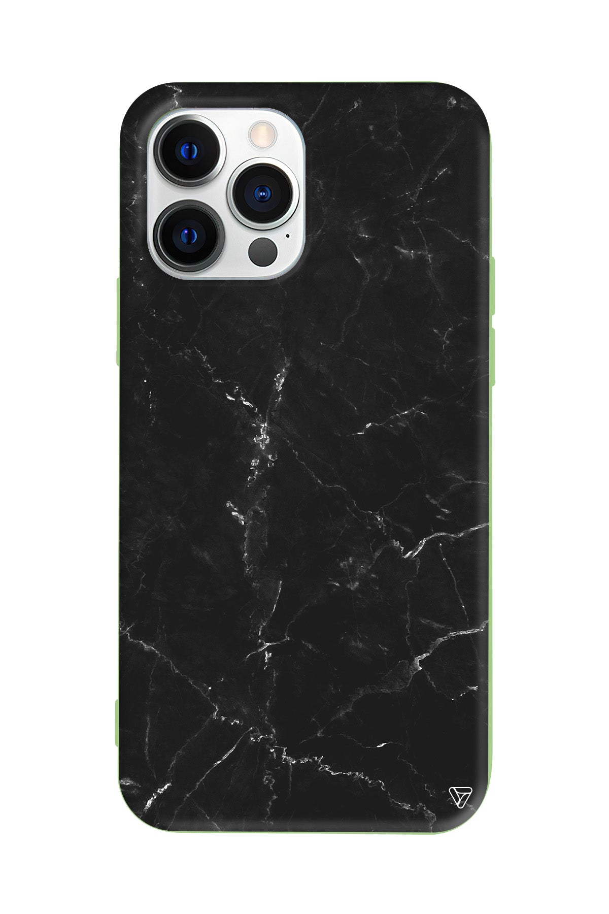 Black Marble Lansman Model İçi Kadife Silikon Telefon Kılıfı