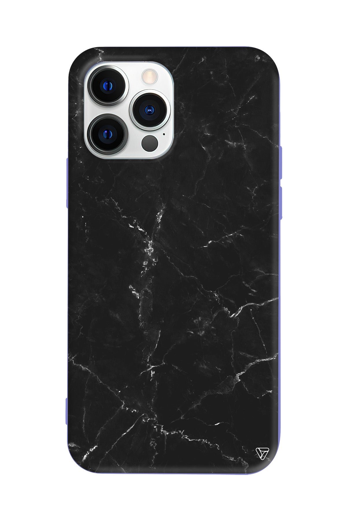 Black Marble Lansman Model İçi Kadife Silikon Telefon Kılıfı