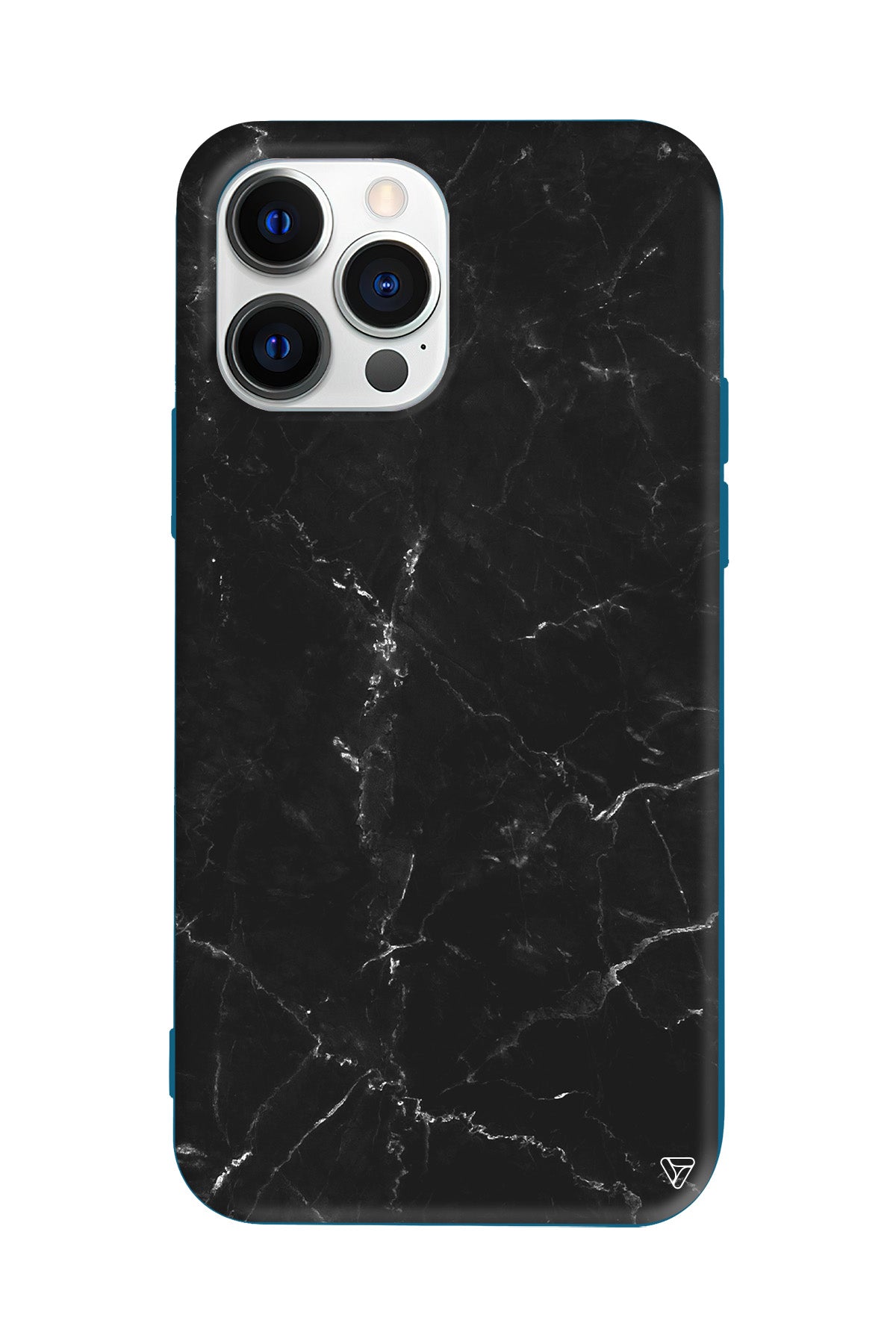 Black Marble Lansman Model İçi Kadife Silikon Telefon Kılıfı