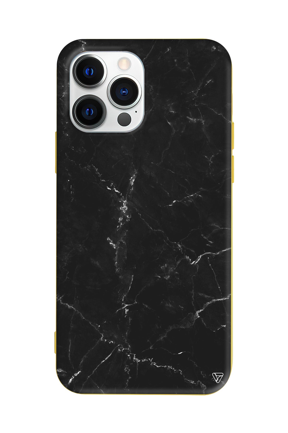 Black Marble Lansman Model İçi Kadife Silikon Telefon Kılıfı