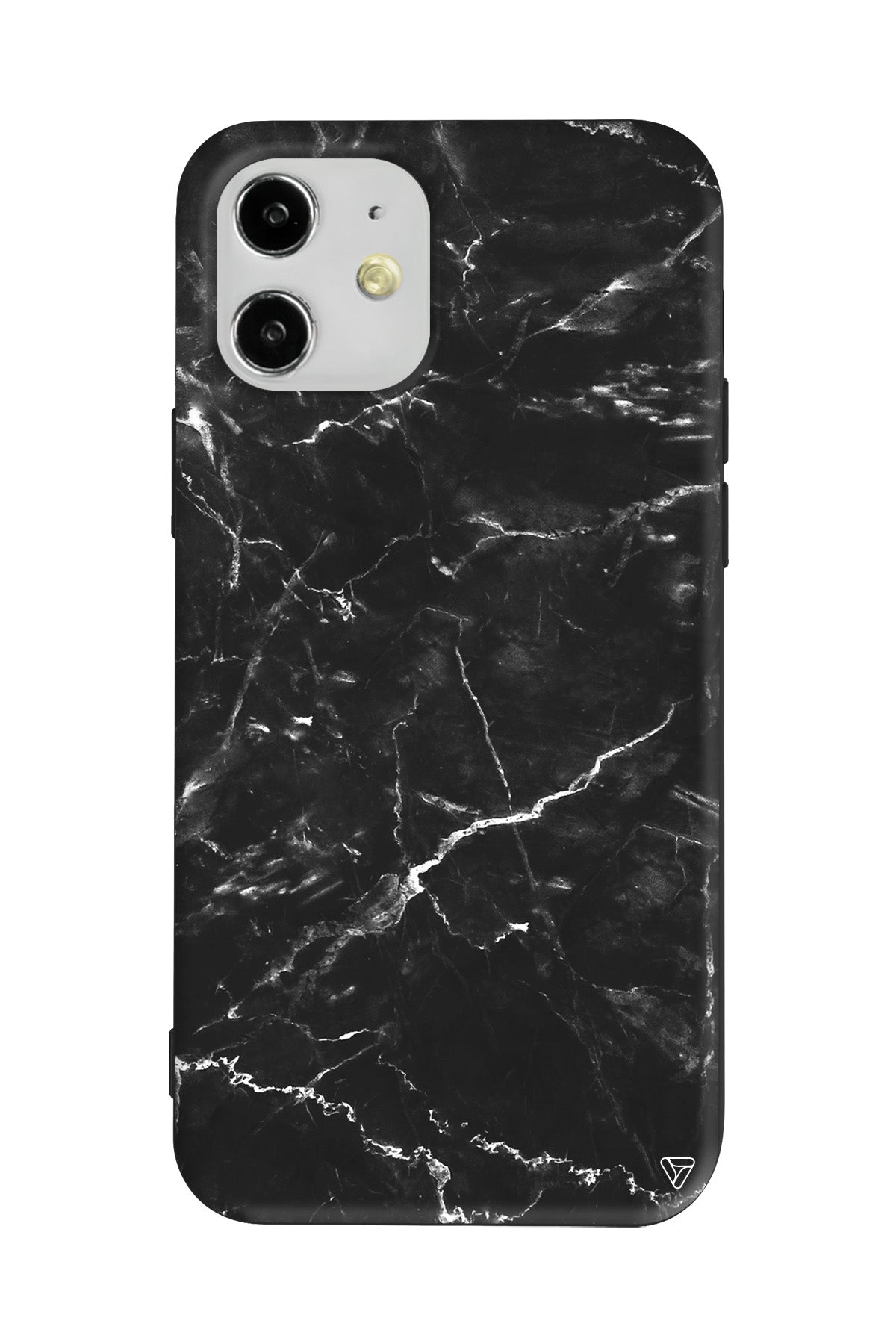 Black Marble 2 Lansman Model İçi Kadife Silikon Telefon Kılıfı