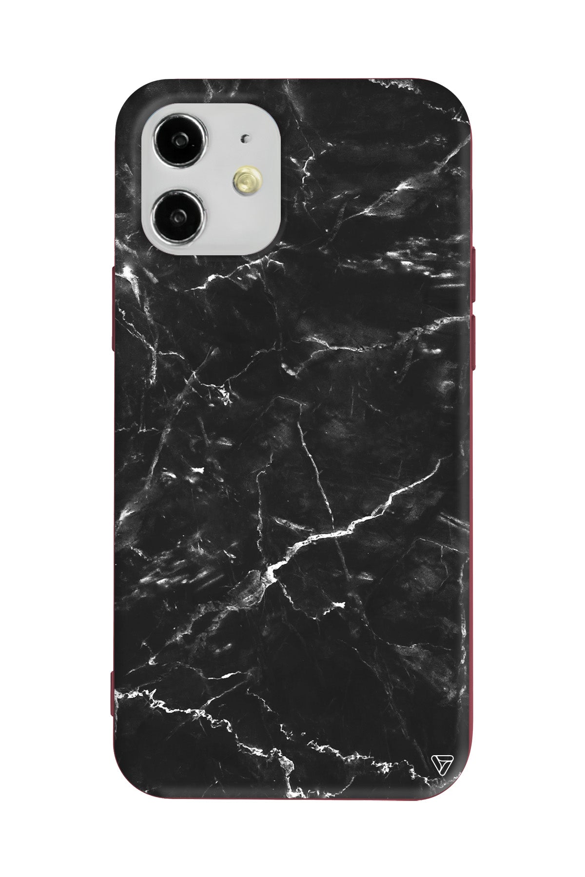 Black Marble 2 Lansman Model İçi Kadife Silikon Telefon Kılıfı