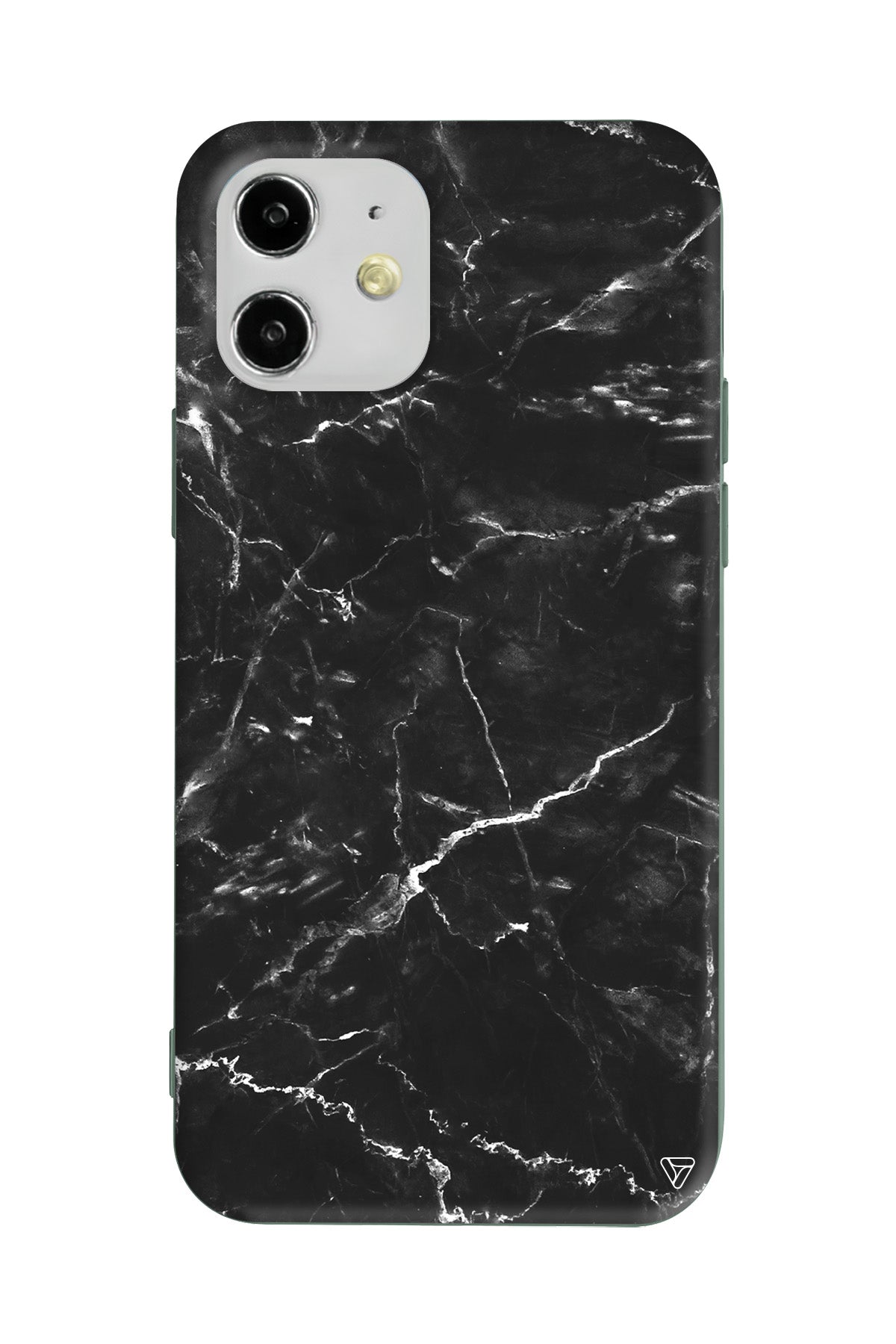 Black Marble 2 Lansman Model İçi Kadife Silikon Telefon Kılıfı