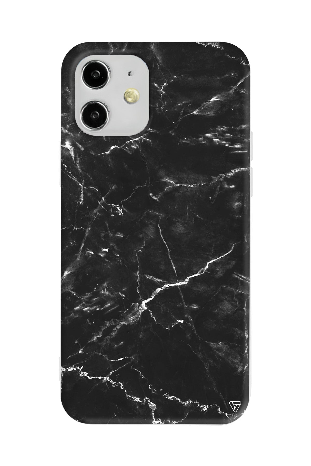 Black Marble 2 Lansman Model İçi Kadife Silikon Telefon Kılıfı