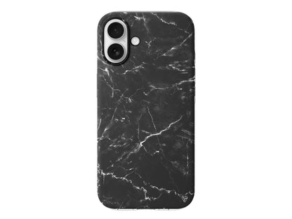 Black Marble 2 Lansman Model İçi Kadife Silikon Telefon Kılıfı – Plus Serisine Özel