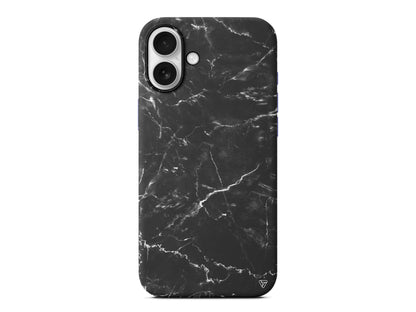 Black Marble 2 Lansman Model İçi Kadife Silikon Telefon Kılıfı