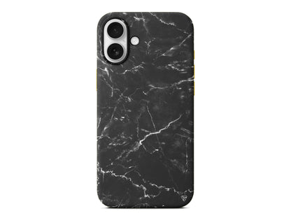 Black Marble 2 Lansman Model İçi Kadife Silikon Telefon Kılıfı