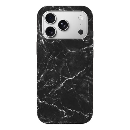 Black Marble 2 Lansman Model İçi Kadife Silikon Telefon Kılıfı