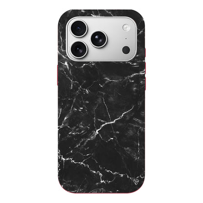 Black Marble 2 Lansman Model İçi Kadife Silikon Telefon Kılıfı