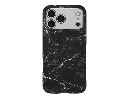 Black Marble 2 Lansman Model İçi Kadife Silikon Telefon Kılıfı